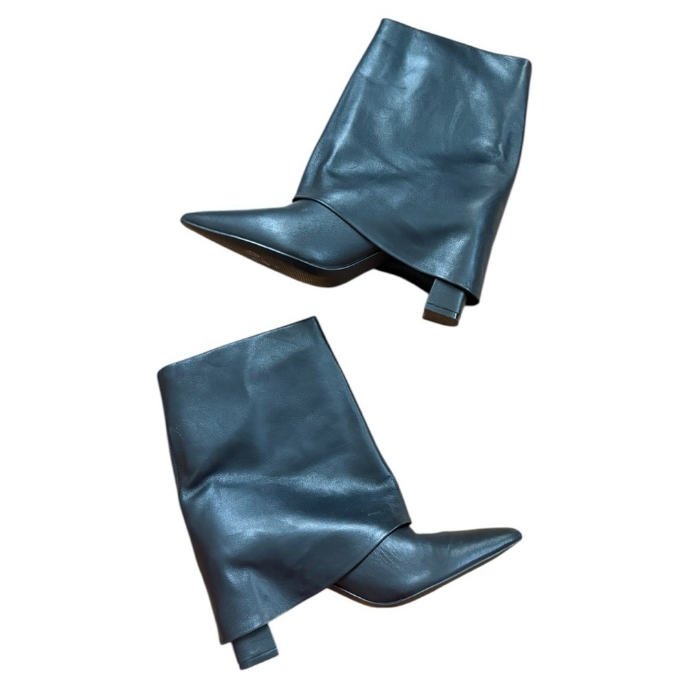 Steve Madden Fallon Ankle Boots | Black Leather Pointed Toe | Size 6